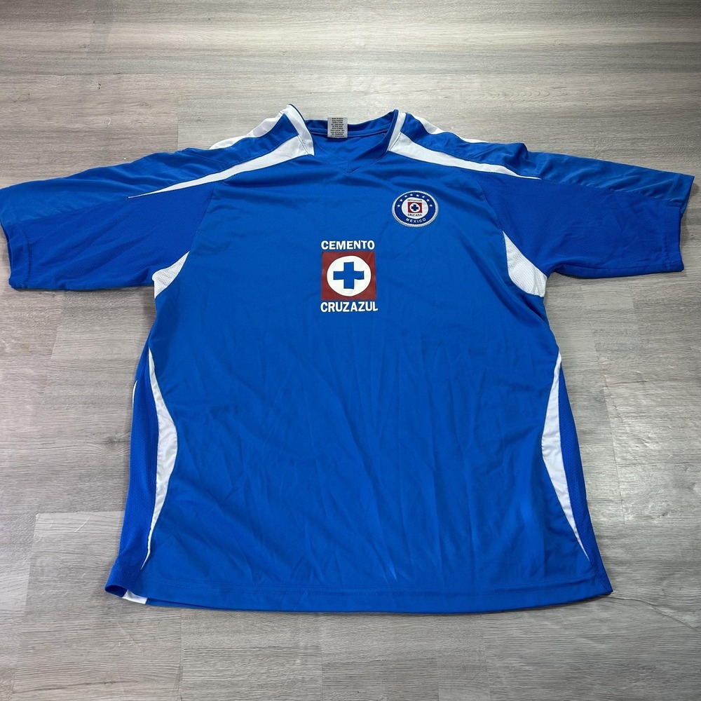 Gool Cruz Azul Jersey Mens Large Blue Soccer Cemento Mexico Shirt Top